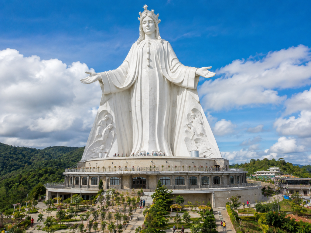 Filipinler'deki Mother of All Asia dev Meryem Ana heykeli