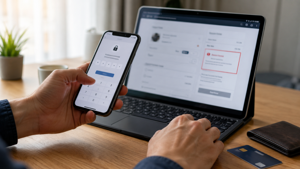 3D Secure doğrulama ekranı ve online ödeme hatasını gösteren görsel