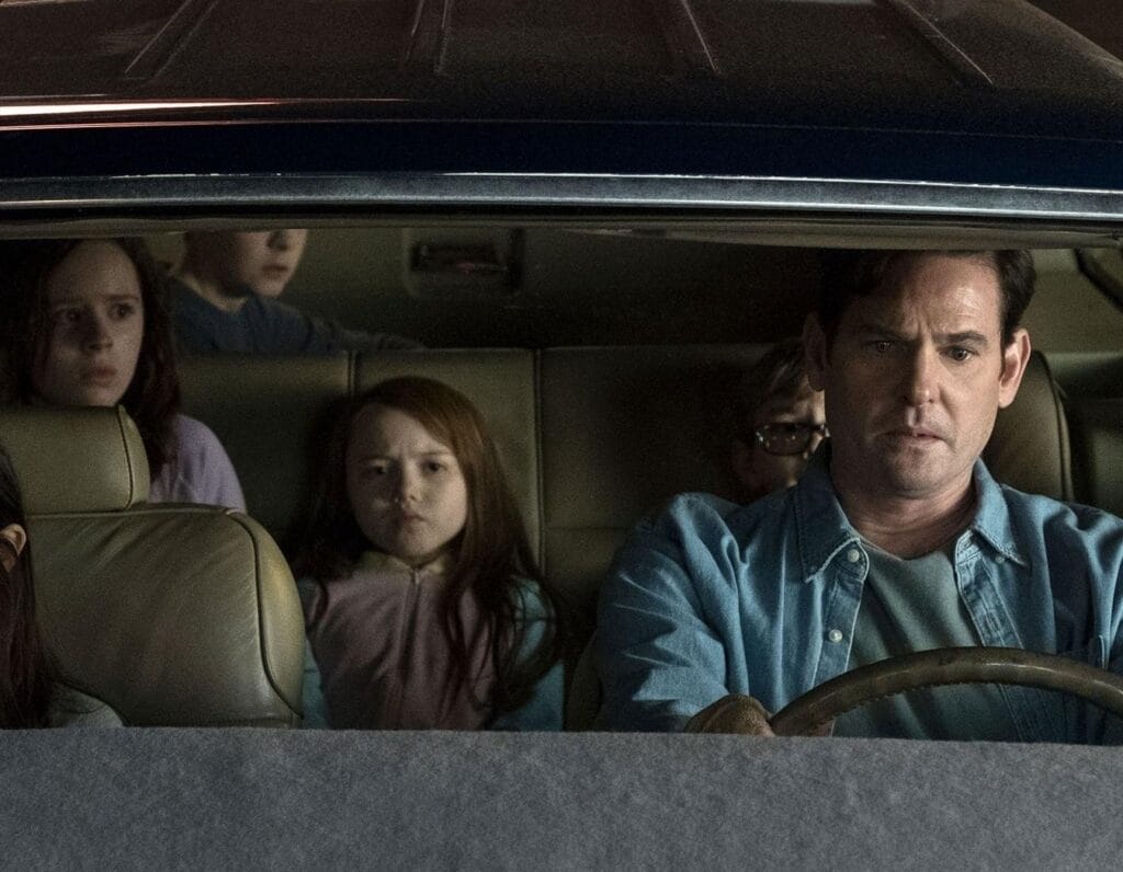 The Haunting of Hill House dizisinden bir sahne