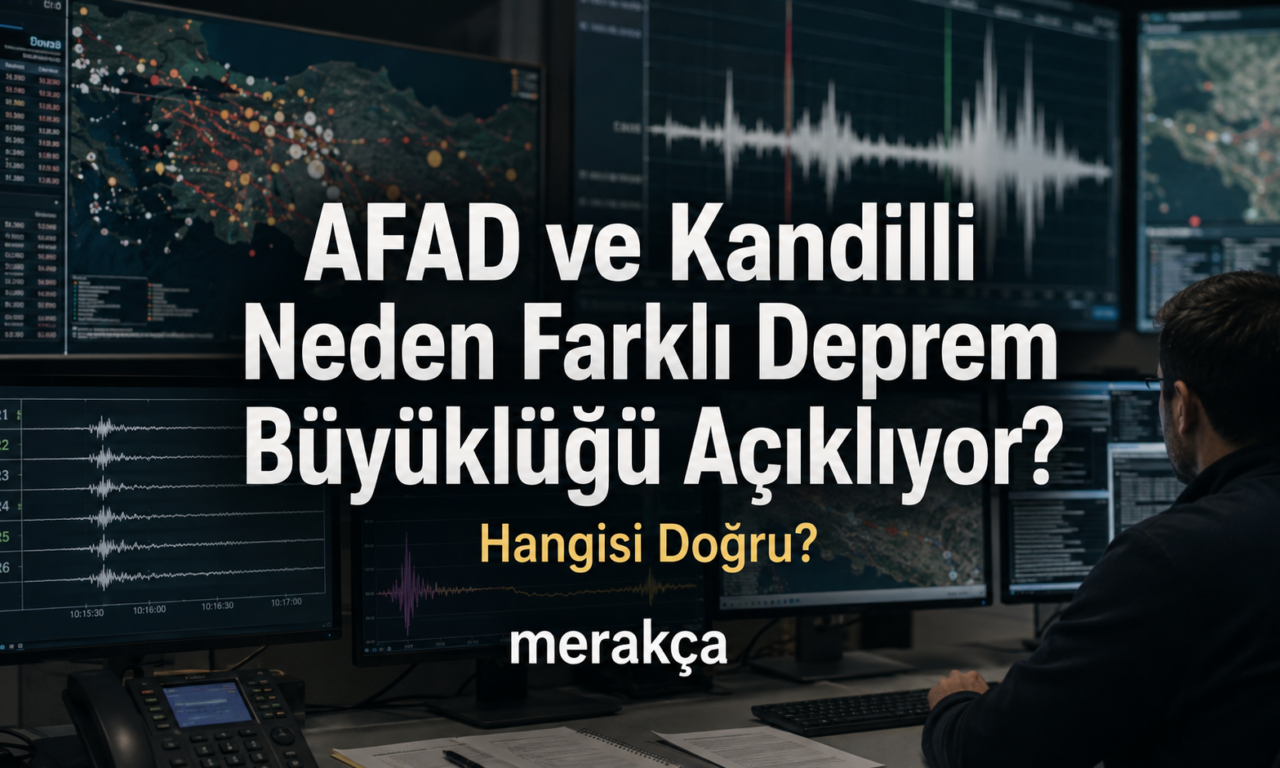 AFAD ve Kandilli Neden Farklı Deprem Büyüklüğü Açıklıyor? Hangisi Doğru?