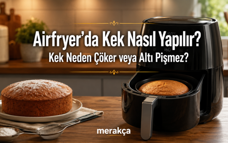 Airfryer’da Kek Nasıl Yapılır? Kek Neden Çöker veya Altı Pişmez?