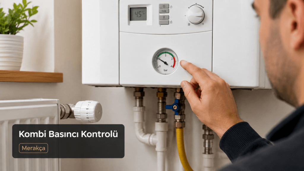 kombi manometresinden tesisat basıncının kontrol edilmesi