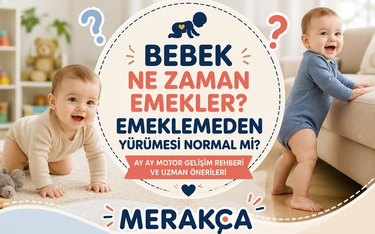 Bebek Ne Zaman Emekler? Emeklemeden Yürümesi Normal mi?