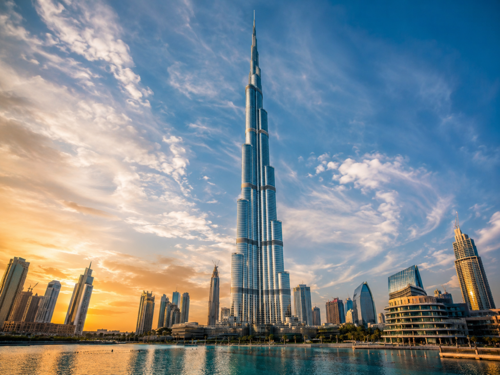 Dubai’de bulunan Burj Khalifa gökdeleni