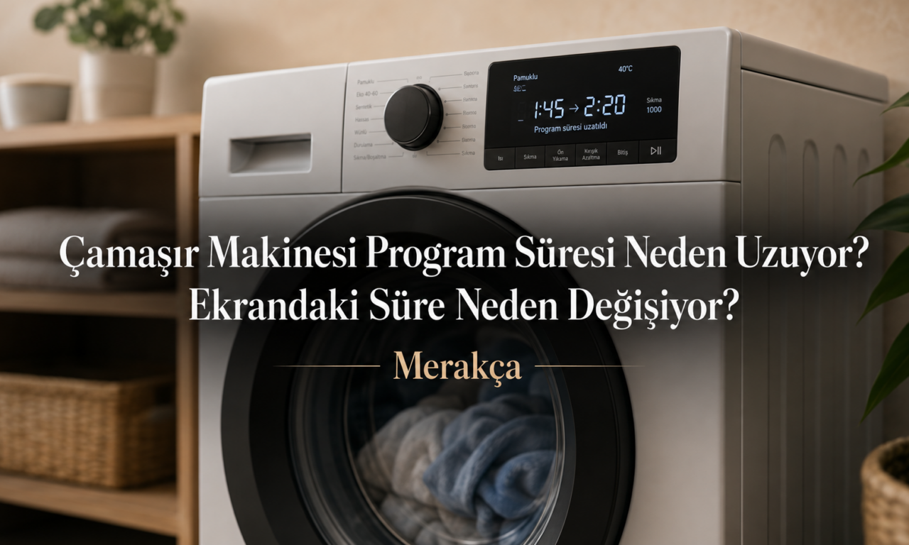 Çamaşır Makinesi Program Süresi Neden Uzuyor? Ekrandaki Süre Neden Değişiyor?