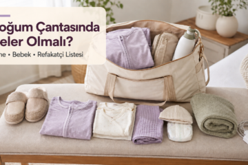 Doğum çantası için hazırlanan anne, bebek ve refakatçi ihtiyaçları