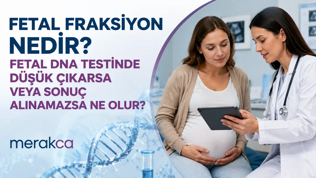 Fetal DNA testi için kan örneğini değerlendiren sağlık çalışanı