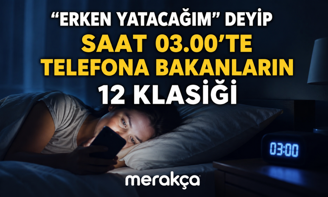 “Erken Yatacağım” Deyip Saat 03.00’te Telefona Bakanların 12 Klasiği