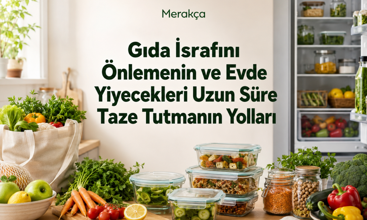 Gıda İsrafını Önlemenin ve Evde Yiyecekleri Uzun Süre Taze Tutmanın Yolları