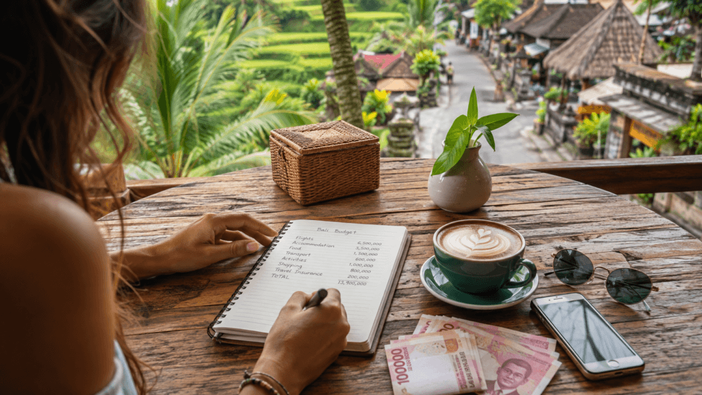 Bali tatili için uçak, otel, yemek ve ulaşım bütçesi hesabı