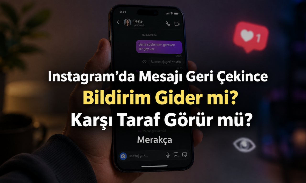 Instagram’da Mesajı Geri Çekince Bildirim Gider mi? Karşı Taraf Mesajı Görür mü?