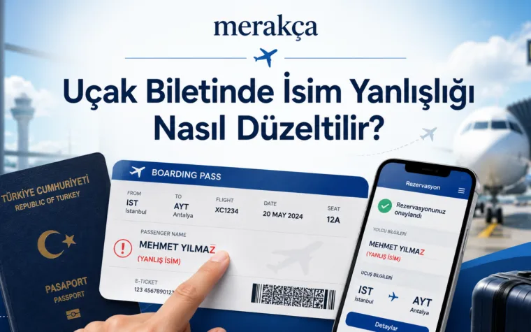 Uçak Biletinde İsim Yanlışlığı Nasıl Düzeltilir? 2026 THY, Pegasus ve AJet Kuralları