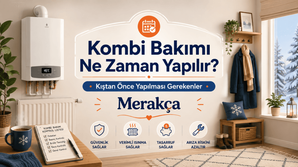 Kış öncesinde kombi bakım ve kontrol işlemleri