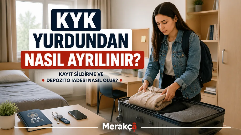 KYK yurdundan kayıt sildirme ve depozito iadesi işlemleri