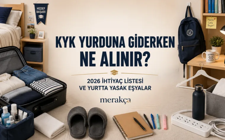 KYK yurduna giderken alınacaklar 2026 ihtiyaç listesi