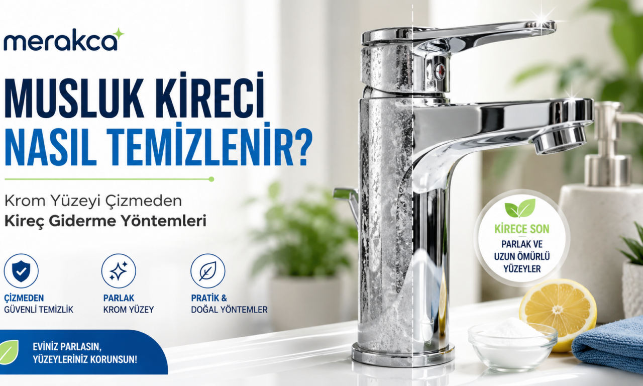 Musluk Kireci Nasıl Temizlenir? Krom Yüzeyi Çizmeden Kireç Giderme Yöntemleri