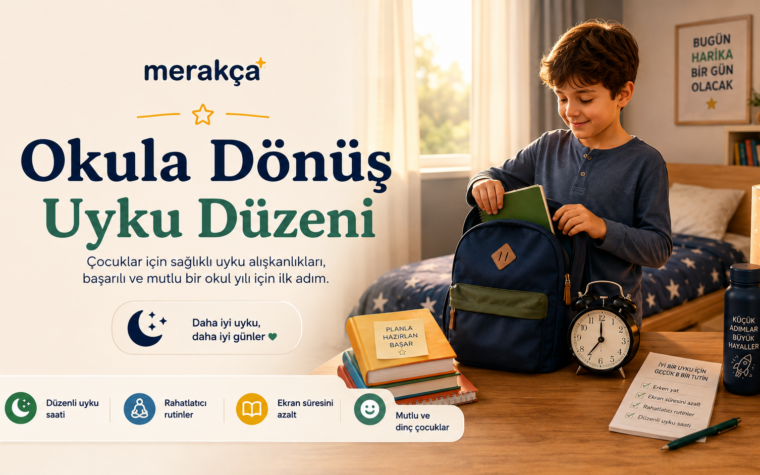 Okula dönüş öncesi çocuğun sağlıklı uyku düzeni oluşturmasına yardımcı olacak pratik öneriler ve akşam rutini hazırlığı.