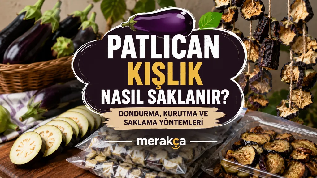 Patlıcanların kışlık kullanım için hazırlanıp saklanması