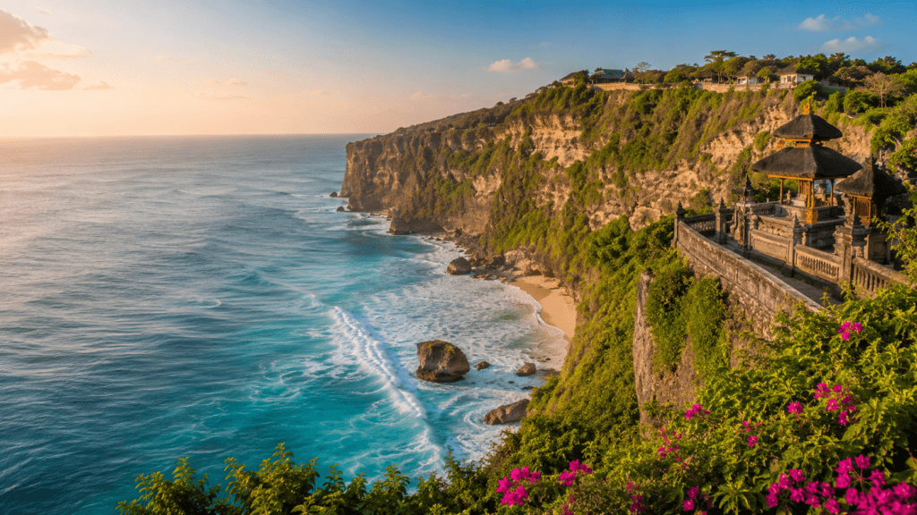 bali kırsalında basamaklı pirinç tarlaları