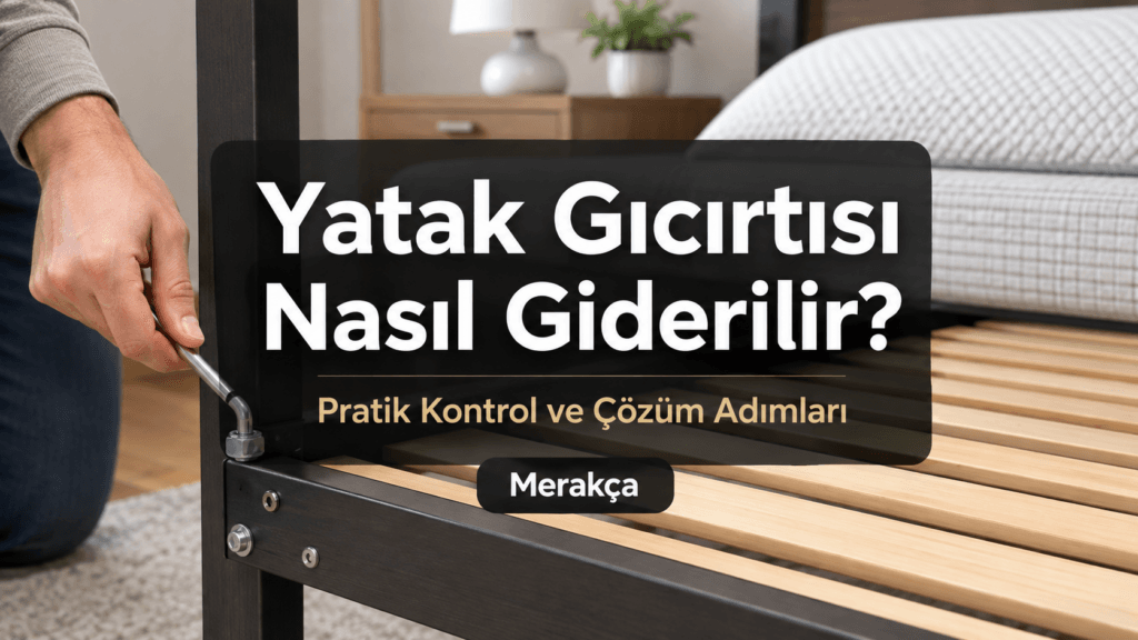 Gıcırdama kaynağı kontrol edilen yatak ve yatak iskeleti