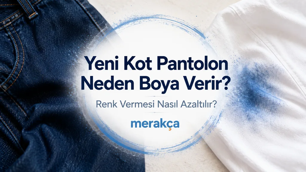 Çamaşır makinesine ayrı olarak konulan ters çevrilmiş koyu renk kot pantolon