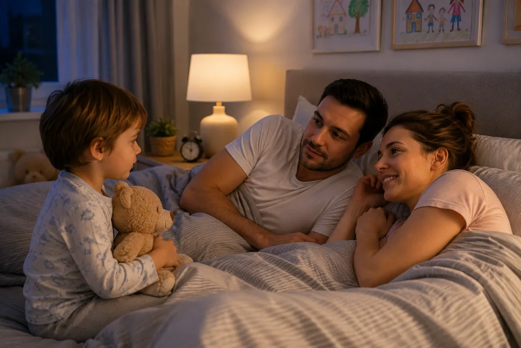 Çocuğun gece kendi yatağına alışmasında sakin, tutarlı ve güven veren bir uyku rutini önemlidir.