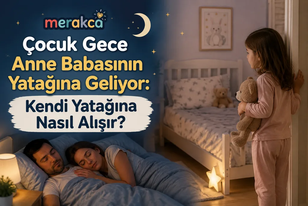 Gece anne babasının yatağına gelen çocuğun kendi yatağında uyuma alışkanlığı kazanması