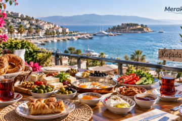 Kuşadası’nda Kahvaltı Nerede Yapılır? Deniz Manzaralı ve Serpme Kahvaltı Mekânları