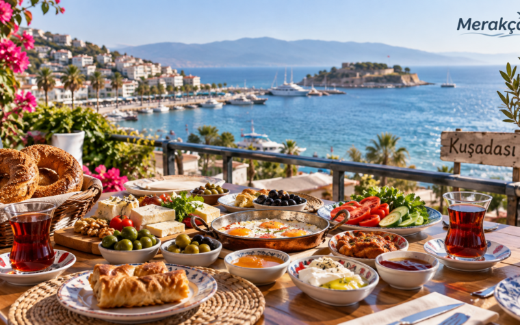 Kuşadası’nda Kahvaltı Nerede Yapılır? Deniz Manzaralı ve Serpme Kahvaltı Mekânları