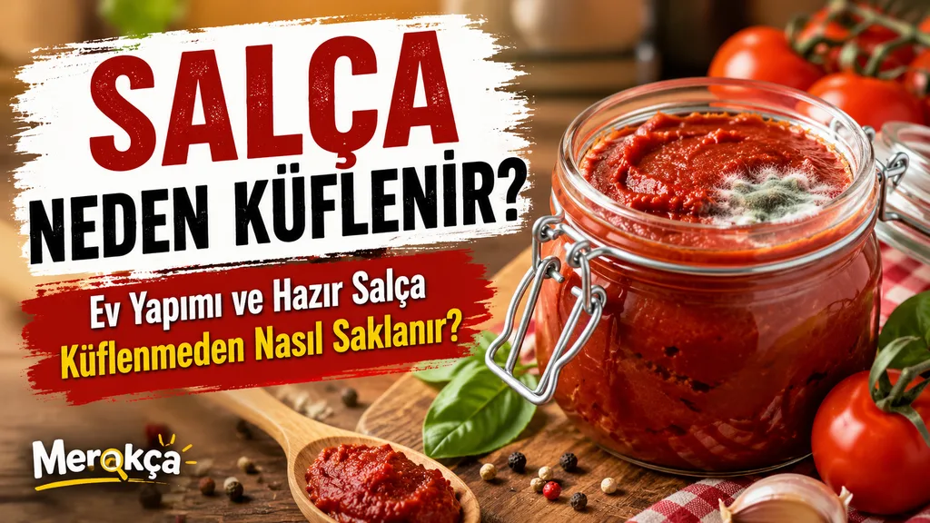 Üzerinde küf oluşmaya başlayan salça kavanozu